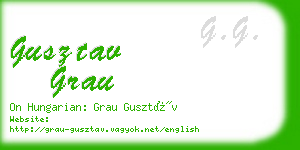 gusztav grau business card